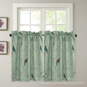 Ultra Soft Textured Kitchen Windows Rod Pocket Curtains